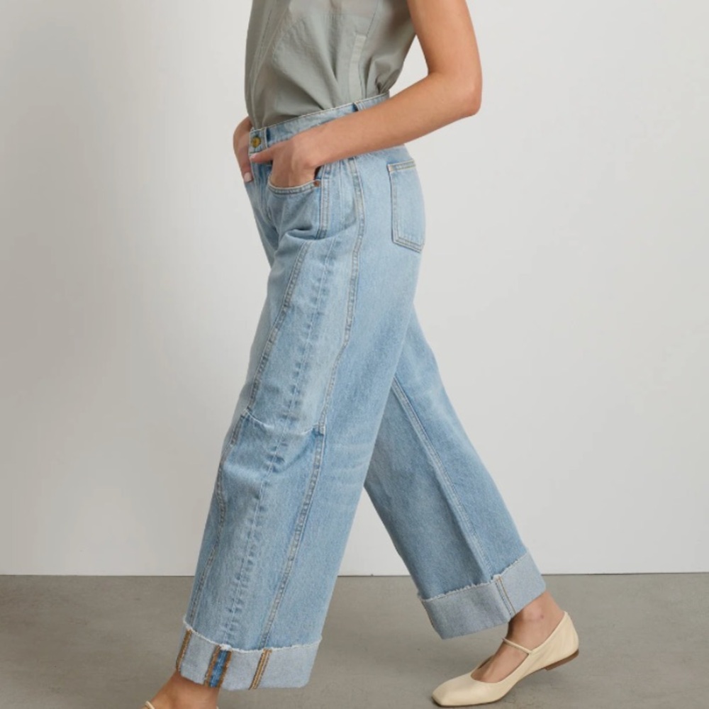 NWT B SIDES - relaxed cuffed lasso Jean Jac Wash - 24